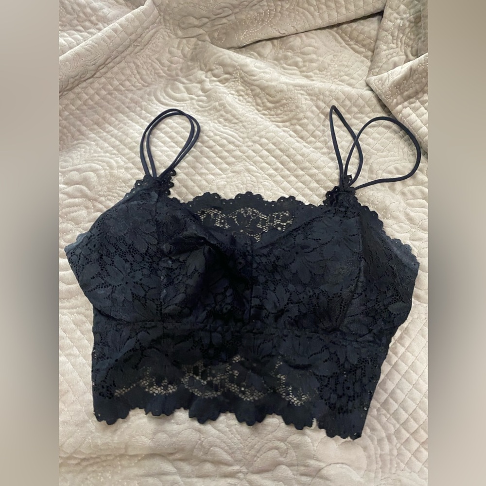 Black lace bralette